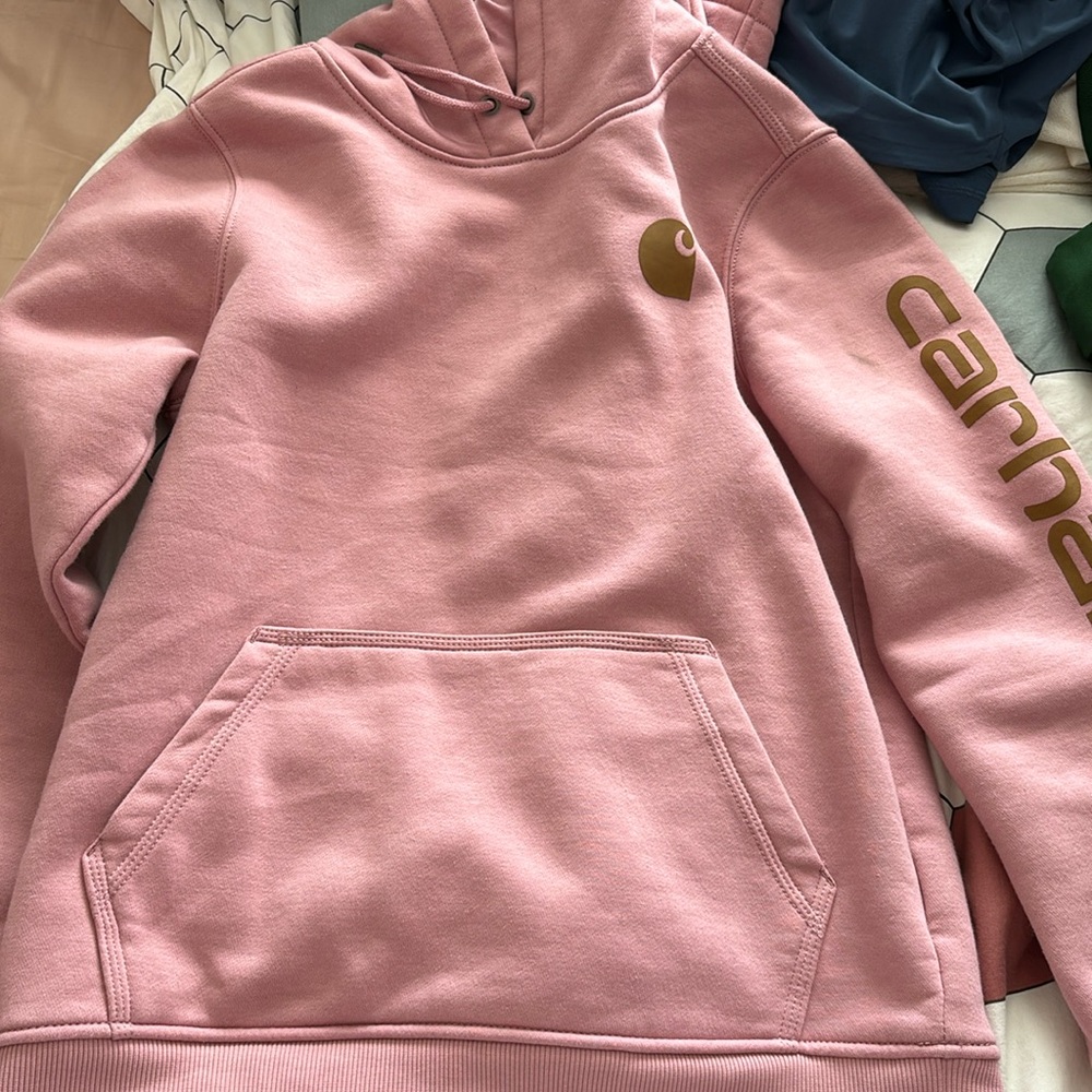 Carhartt pink hoodie worn once